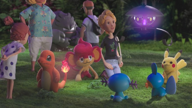 New scene cut from Pokémon Concierge featuring various Pokémon including Metagross and Arcanine.