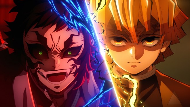 Scene cut from Demon Slayer: Kimetsu no Yaiba – The Movie: Infinity Castle – Part 1: Akaza Returns 