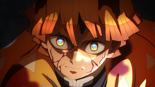 Scene cut from Demon Slayer: Kimetsu no Yaiba – The Movie: Infinity Castle – Part 1: Akaza Returns 