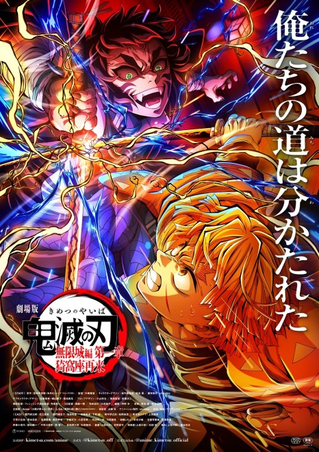 Key visual from Demon Slayer: Infinity Castle Part 1 – Akaza Returns released by ufotable