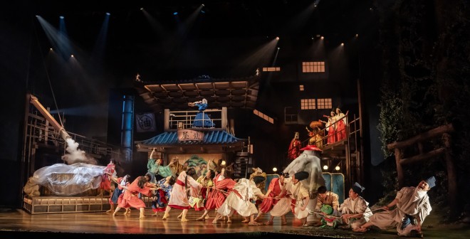 Stage photo of Chihiro in Spirited Away, taken by Johan Persson, included for Seoul play promotion.