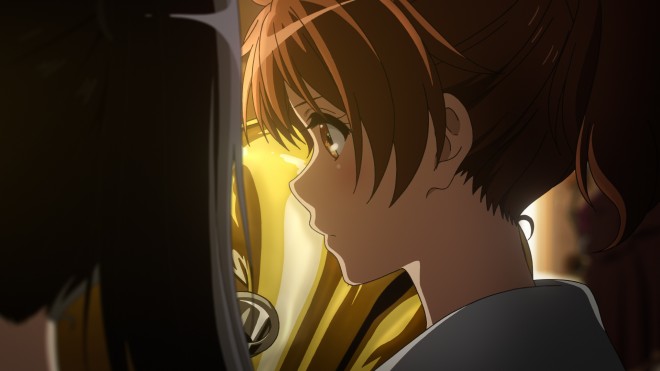 Trailer still showing Kitauji High School Concert Band members backstage before their performance. 