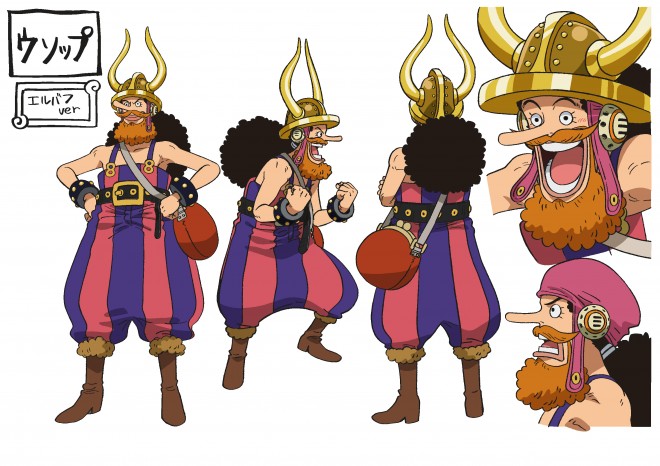 Character design of Usopp from the upcoming ONE PIECE Elbaph Arc
