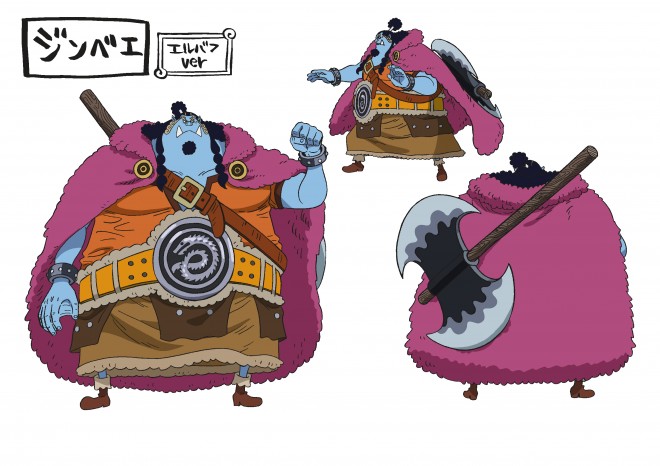 Character design of Jinbe from the upcoming ONE PIECE Elbaph Arc