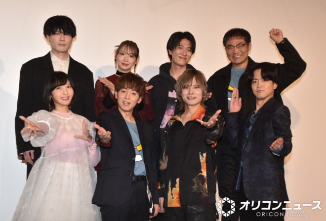 Cast members attending the “My Hero Academia FINAL SEASON” ULTRA SCREENING event. From top left: Kouki Uchiyama, Marina Inoue, Tasuku Hatanaka, Kenta Miyake; from bottom left: Ayane Sakura, Daiki Yamashita, Nobuhiko Okamoto, Kaito Ishikawa
