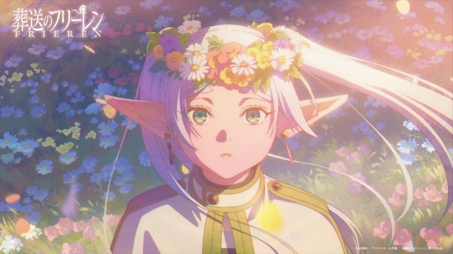 Frieren Featuring the Spell to Produce a Field of Flowers