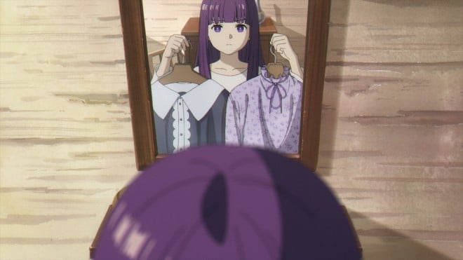Fern Picks Her Date Outfit in Front of the Mirror