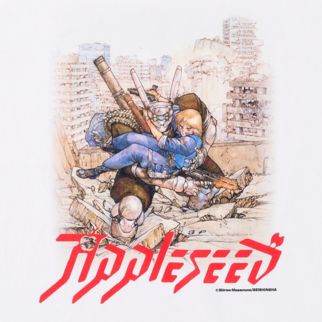 【The Exhibition of The World of Shirow Masamune】T-shirt APPLESEED_White_All
