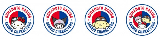 SANRIO CHARACTERS × Honda Kumamoto Racing Logo 