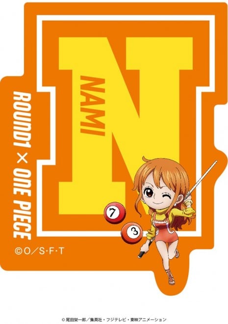 Round1 x ONE PIECE collaboration illustration merchandise: Alphabet Stickers