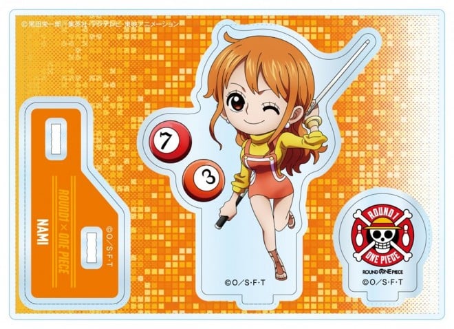 Round1 x ONE PIECE collaboration illustration merchandise: Chibi Character Acrylic Stand