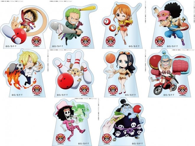 Round1 x ONE PIECE collaboration illustration merchandise: Chibi Character Acrylic Stand