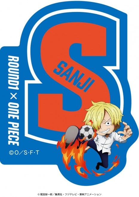 Round1 x ONE PIECE collaboration illustration merchandise: Alphabet Stickers