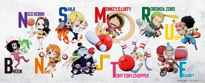 Large wall display decorations that immerse visitors in the world of ONE PIECE