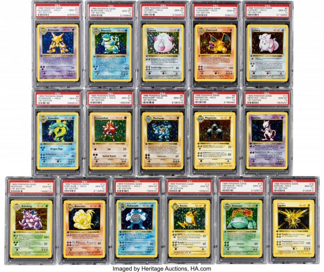 Complete First Edition Pokémon Card Set Sells for $1.2 Million at Heritage Auctions