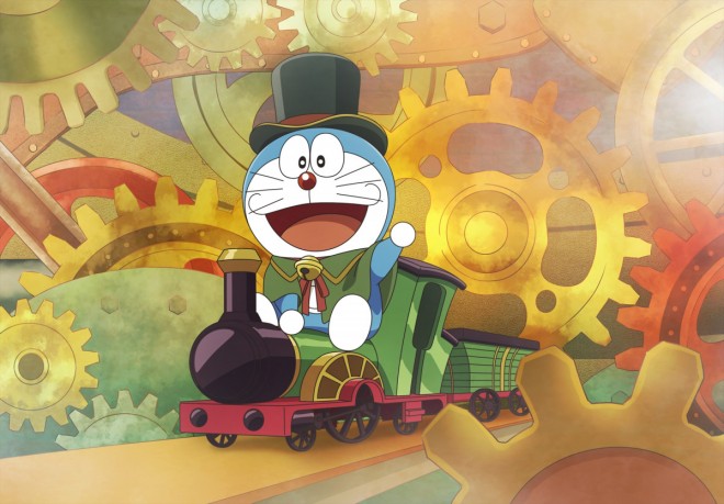 Doraemon: Nobita’s Steam-Powered Time Machine opens in spring 2027.