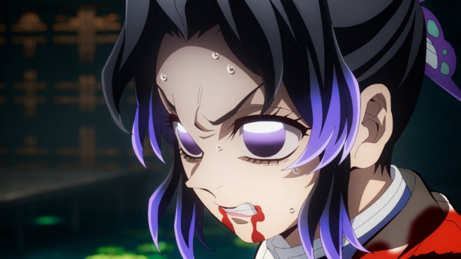 Scene from Demon Slayer: Kimetsu no Yaiba Infinity Castle Chapter 1: Akaza Returns 