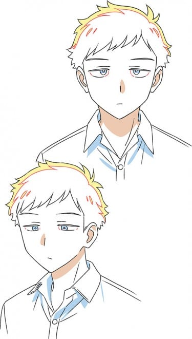 Noa Saotome line art setting