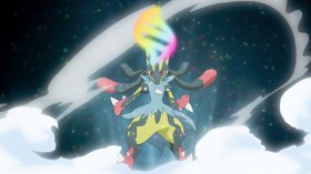 Pokémon Horizons Episode87: Nears Climax! White Zygarde Battle & Shiny Mega Lucario Appears!