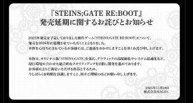 STEINS;GATE RE:BOOT Delayed to 2026 as Renewed Character Designs Are Revealed